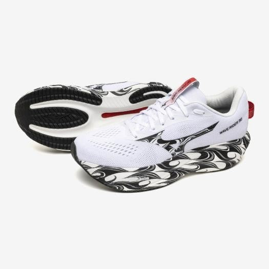 J1GU262381 Mizuno Wave Rider 30 "White/Black/Red"