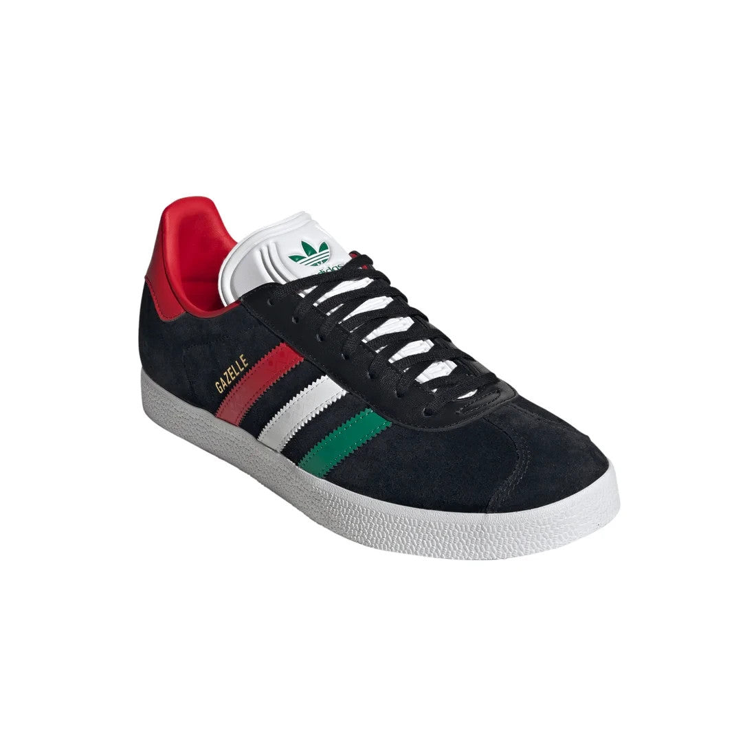 HQ9441 adidas Gazelle Core Black Cloud White Better Scarlet (Men's)