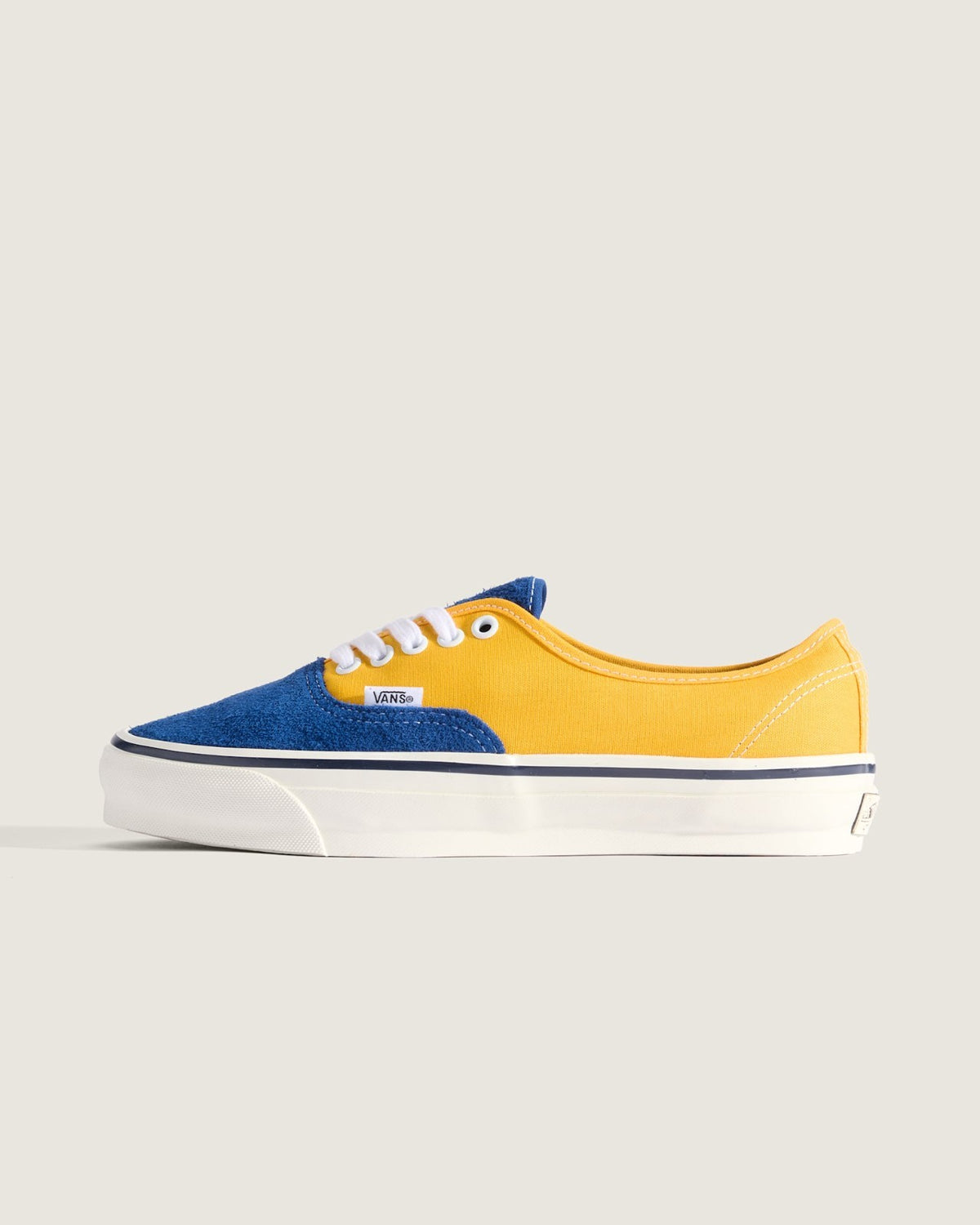 VN000EBNICN Vans Premium Authentic 44 Suede Canvas True Blue Sunny Yellow (Men's