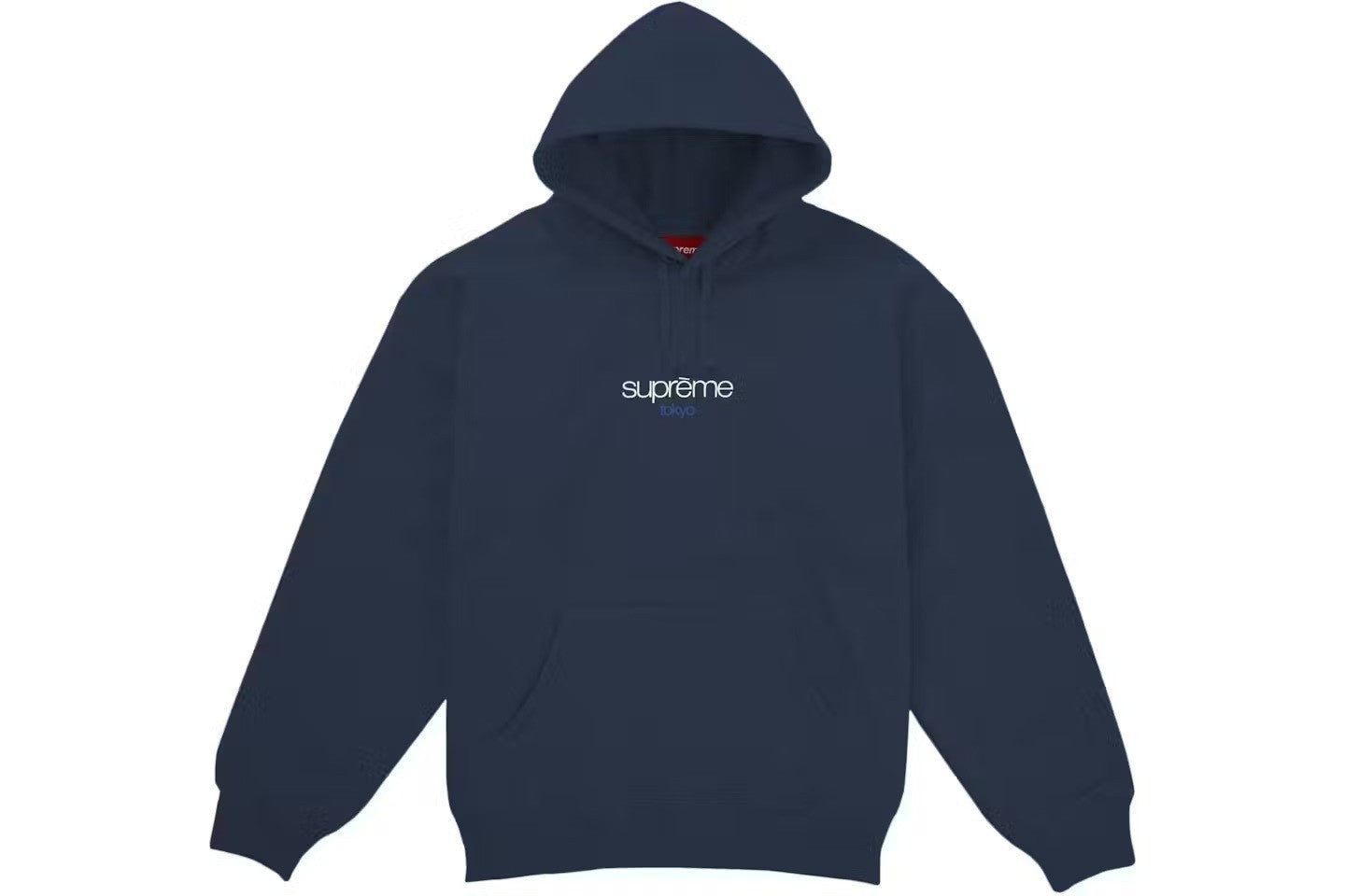 Supreme Classic Logo Shop Hooded Sweatshirt (Tokyo) Navy