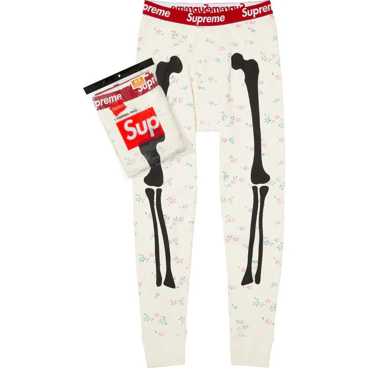 Supreme Hanes Bones Thermal Pant (1 Pack) (25FW) Floral