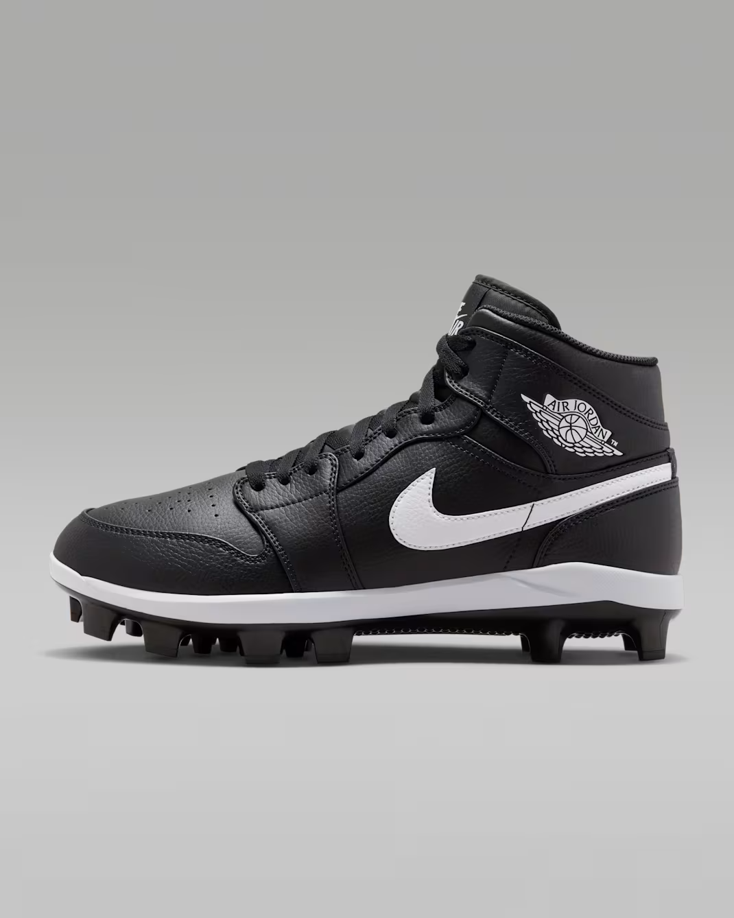 AV5354-011 Nike Air Jordan 1 Retro MCS Cleats Black White (Men's)