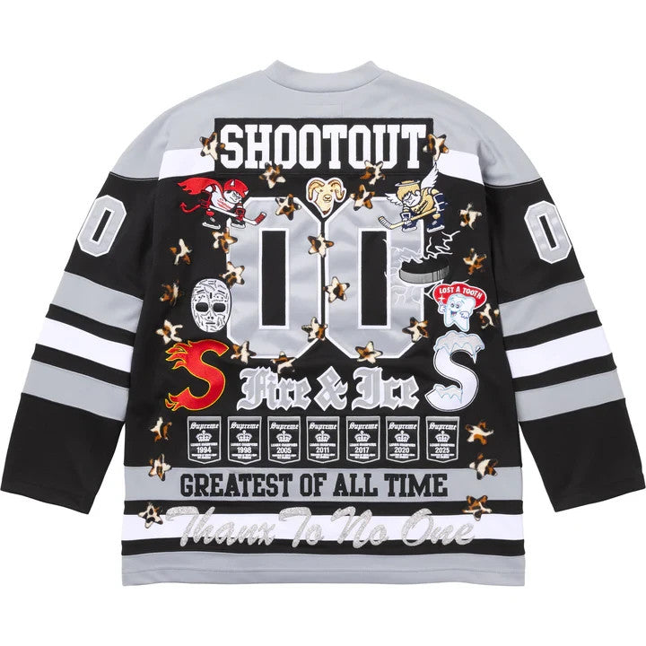 Supreme Fire & Ice Hockey Jersey Black
