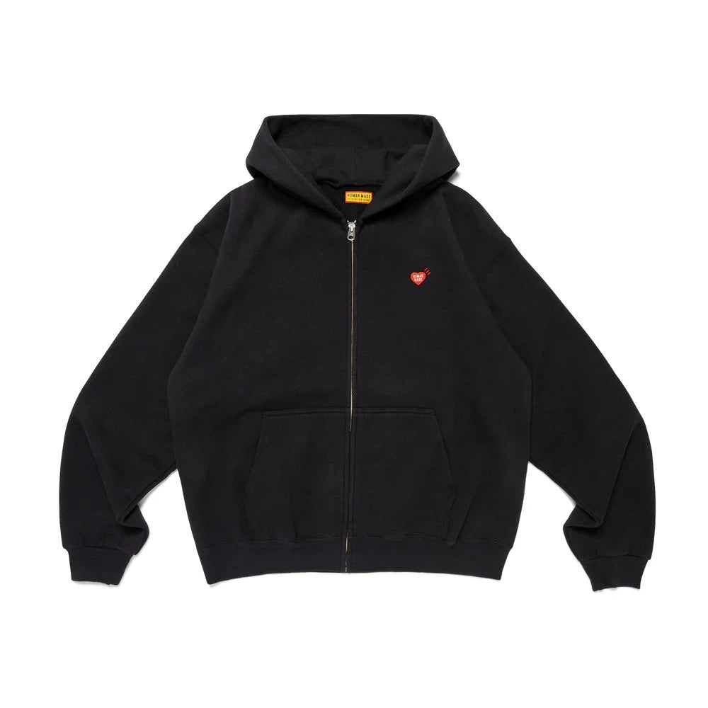 HUMAN MADE Classic Zip-Up Sweat Hoodie Black