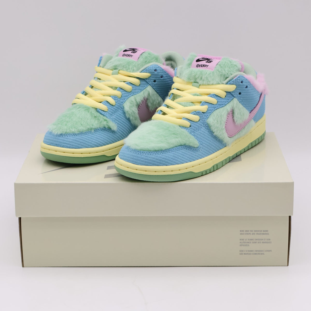 FN6040-400 VERDY Nike SB Dunk Low Pro Visty Blue Gaze and Enamel Green (Men's)