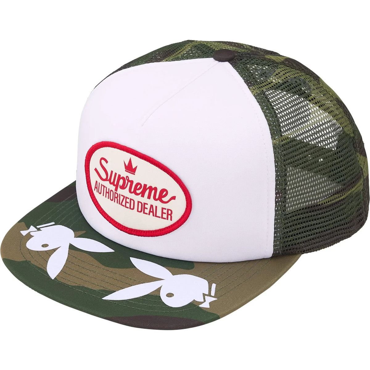 Supreme x Playboy Mesh Back 5-Panel Woodland Camo