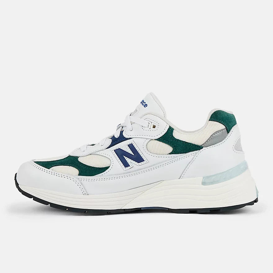 U992GB New Balance 992 White Green Athletic (Men's)