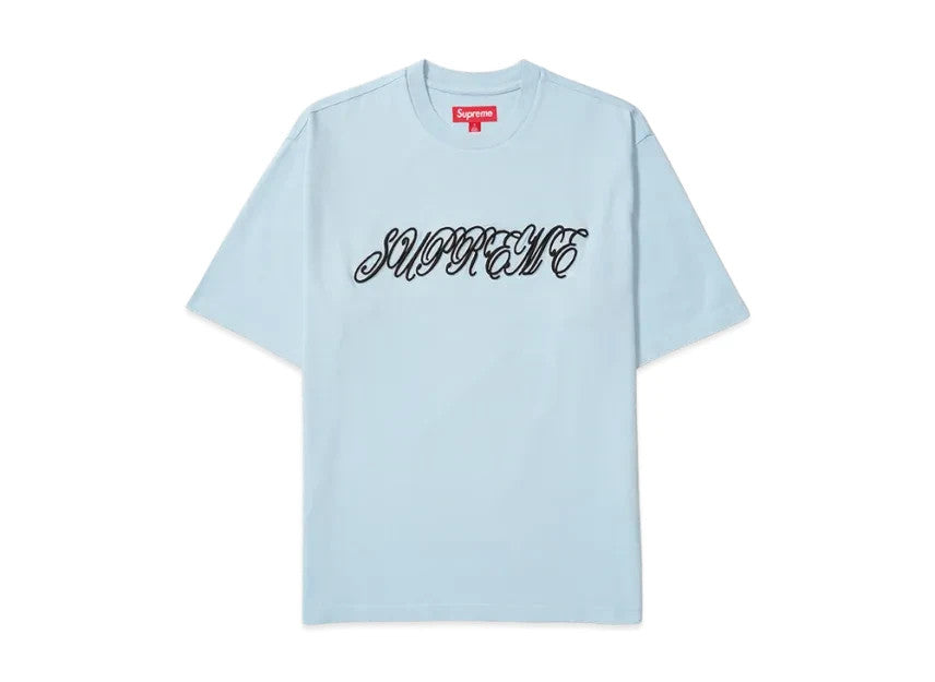 Supreme Raised Script S/S Top "Light Blue"