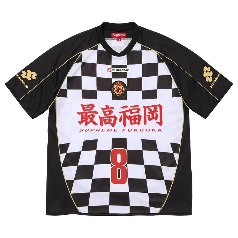 Supreme Checkerboard Soccer Jersey Black