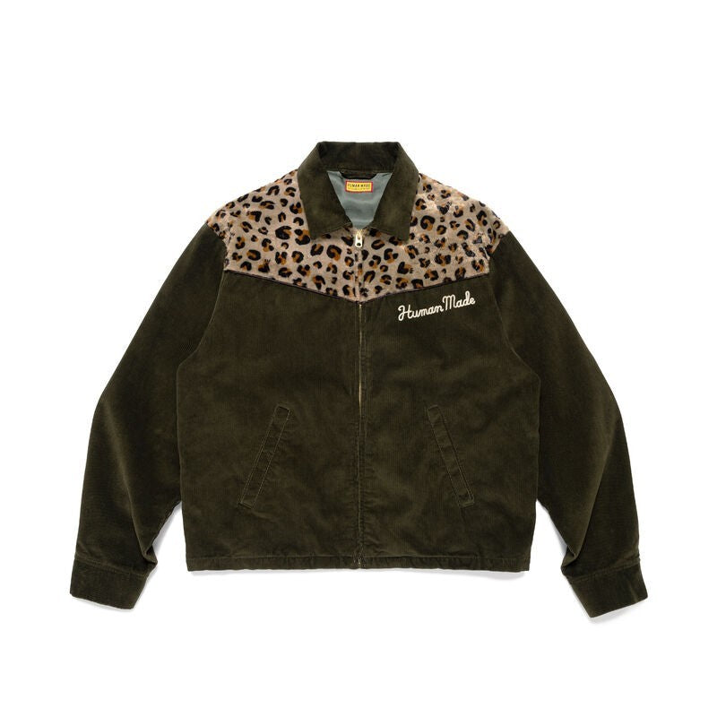 HUMAN MADE Leopard Jacket Olivedrab