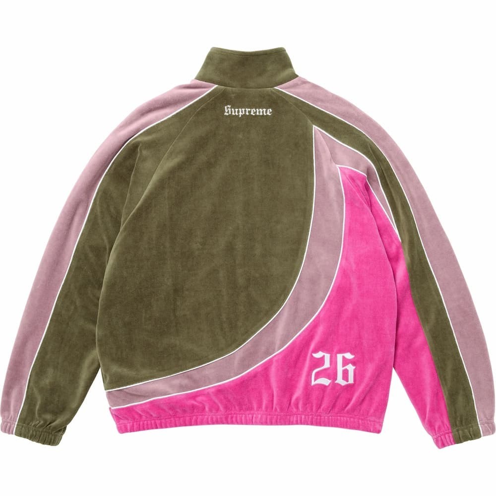 Supreme Umbro Velour Track Jacket Olive