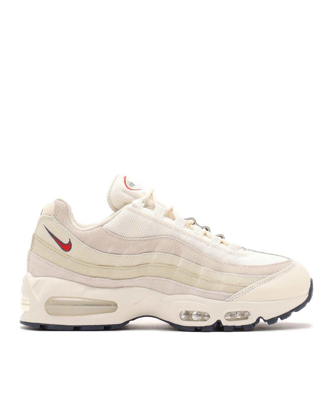 IH4378-110 NIKE AIR MAX 95 OG PRM PALE IVORY/UNIVERSITY RED-LT KHAKI-SAIL(Men's)