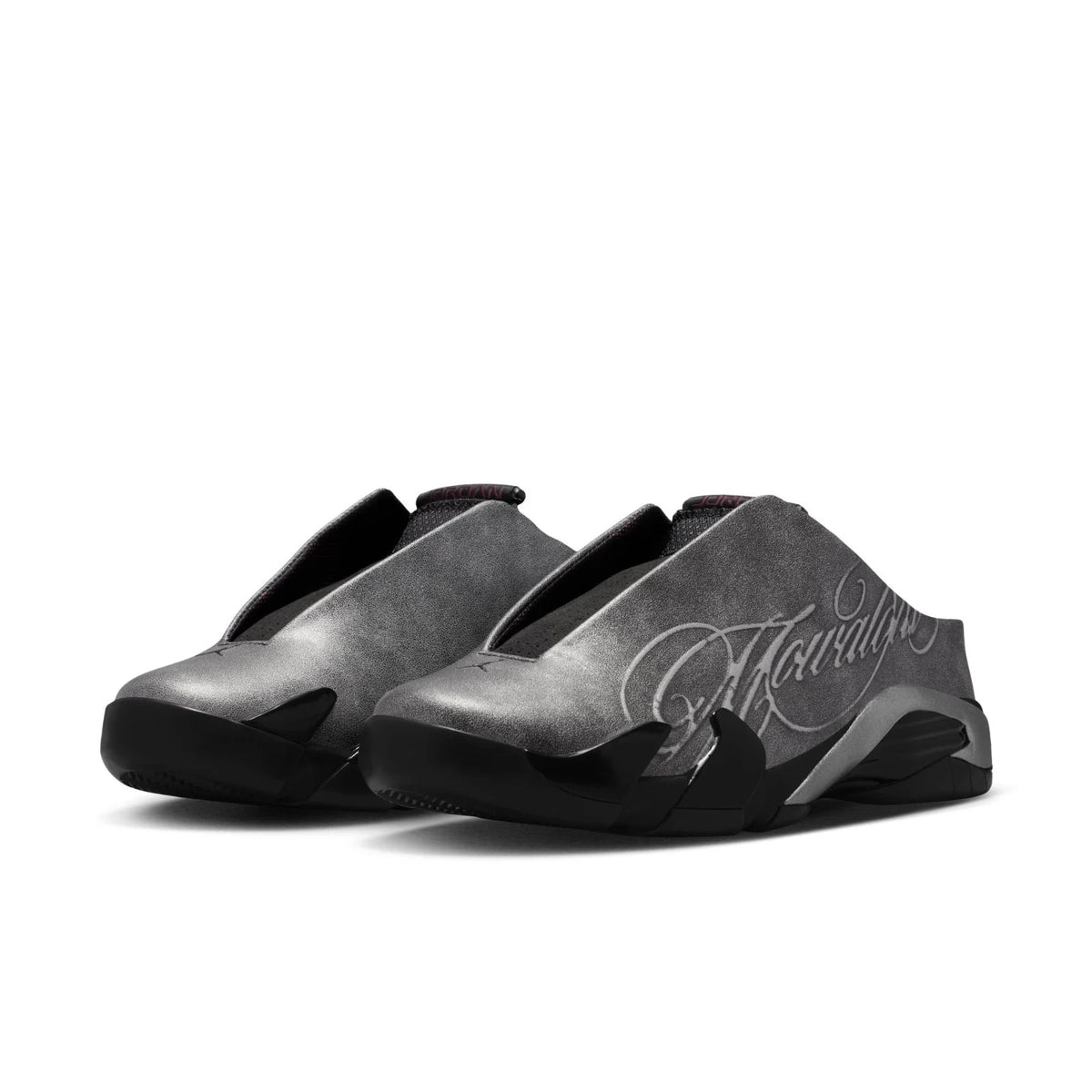 IR0908-001 Mowalola à Nike Air Jordan 14 Mule "Black/Metallic Silver" (Men's)