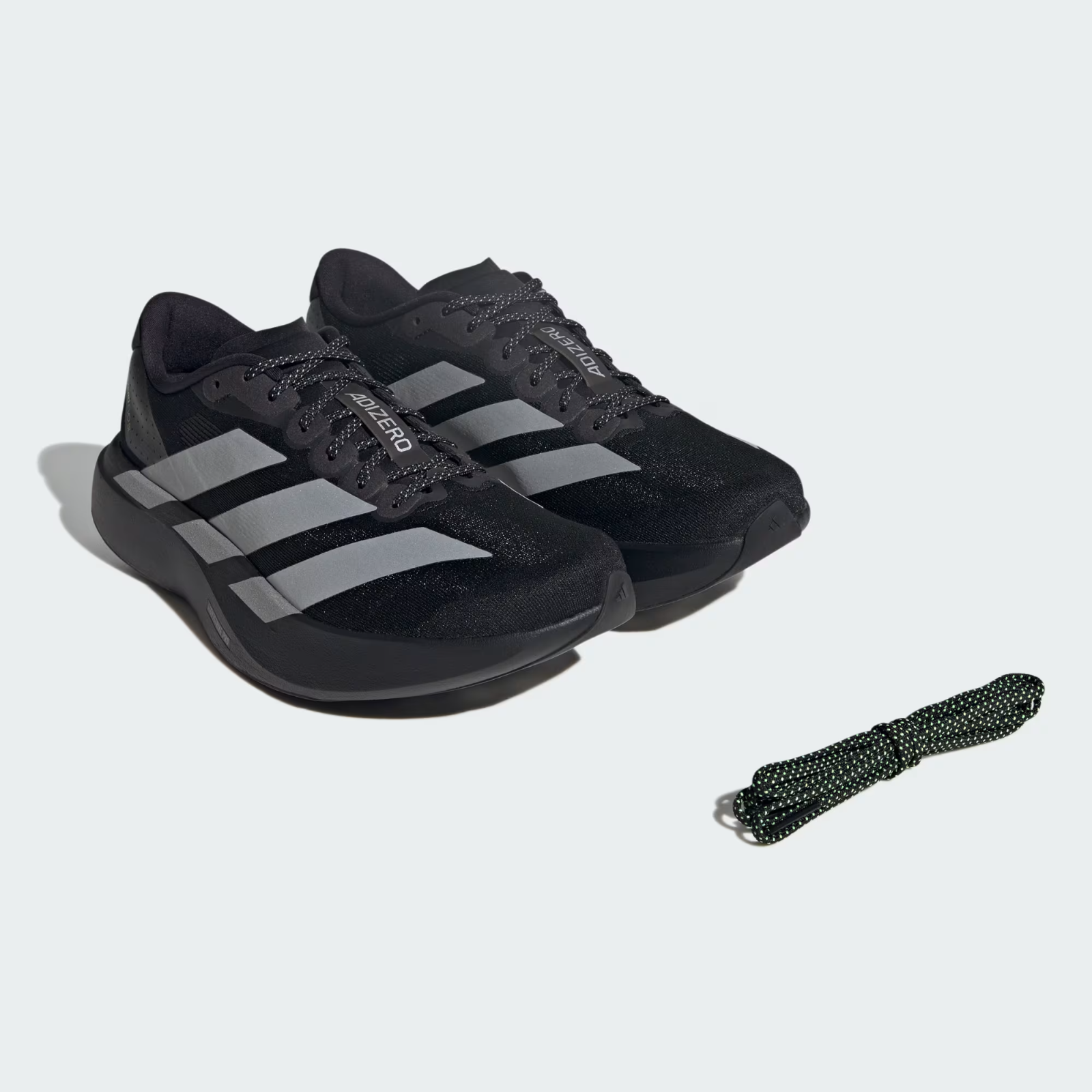 KJ1365 adidas Adizero Evo SL Core Black Silver Metallic (Men's)