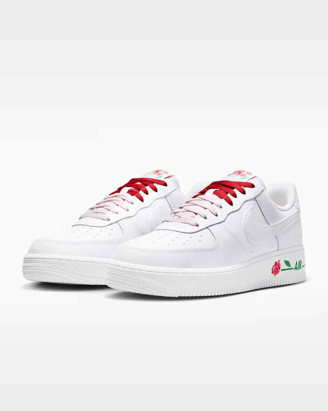 IF0498-100 Nike Air Force 1 Low '07 SE White Sport Red Pine Green (Women's)