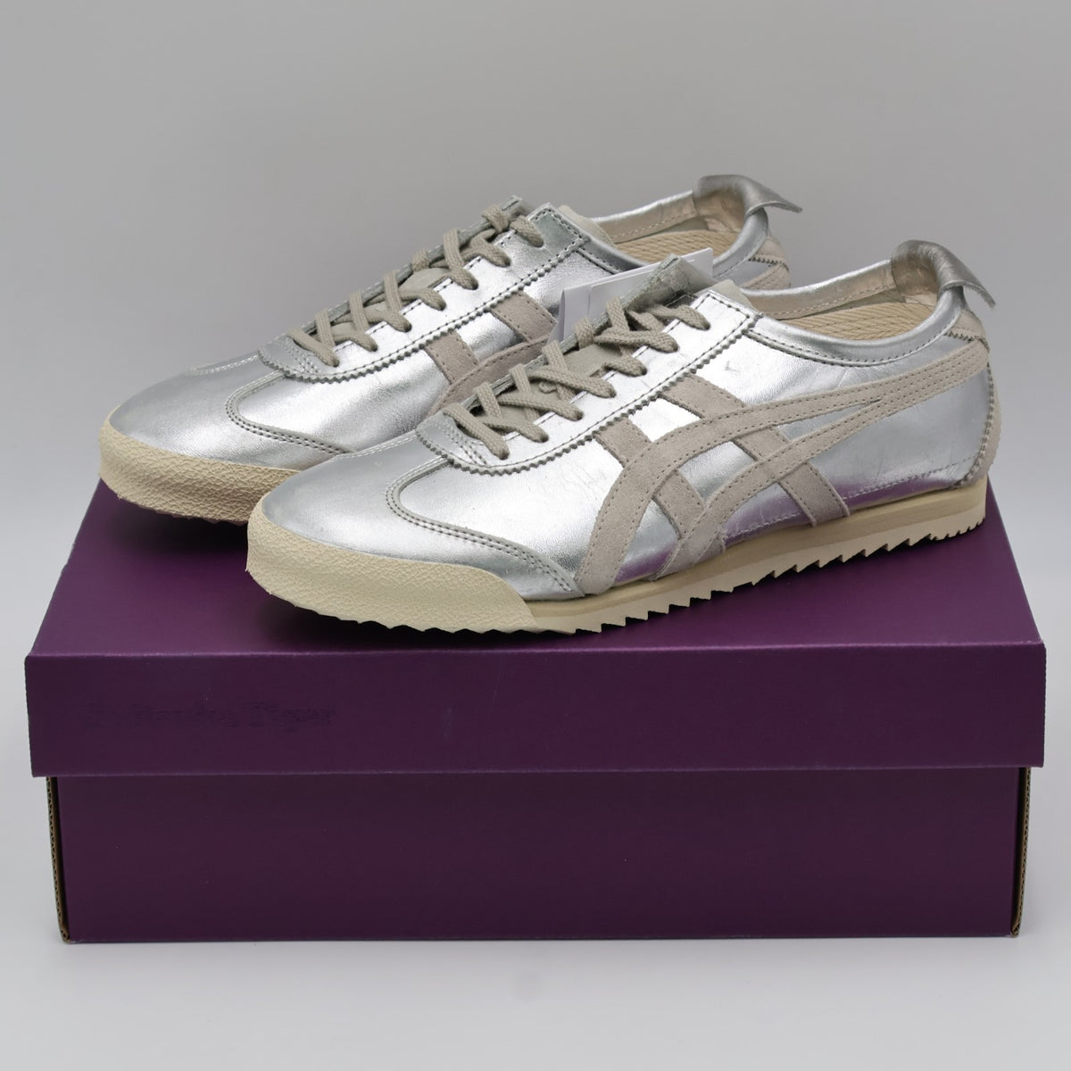 1182A467-020 Onitsuka Tiger Mexico 66 Deluxe Silver Piedmont Grey (Women's)
