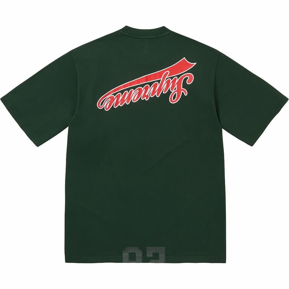 Supreme Cracked Flipped S/S Top Dark Green
