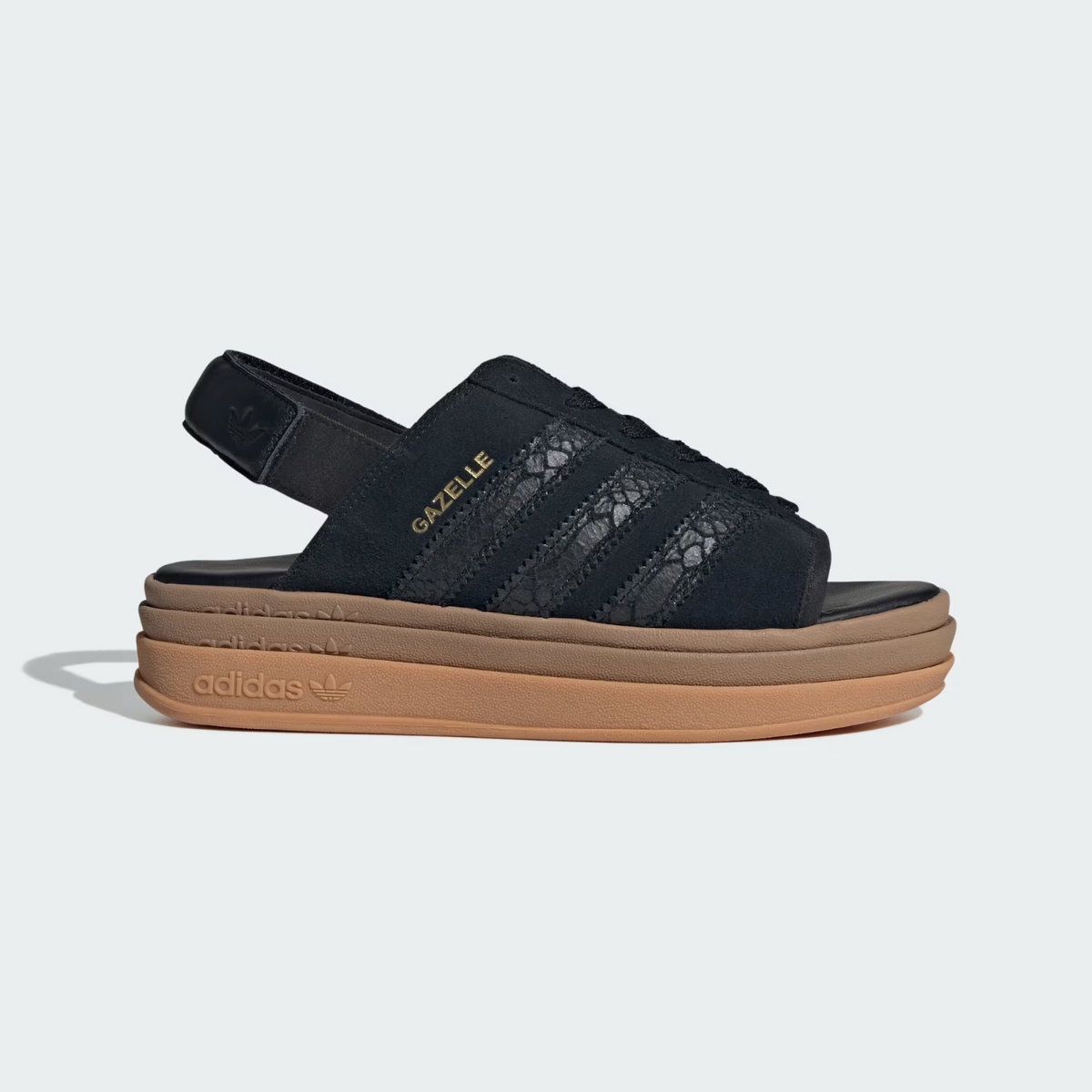 HQ4688 adidas Gazelle Bold Sandals Core Black (Women's)