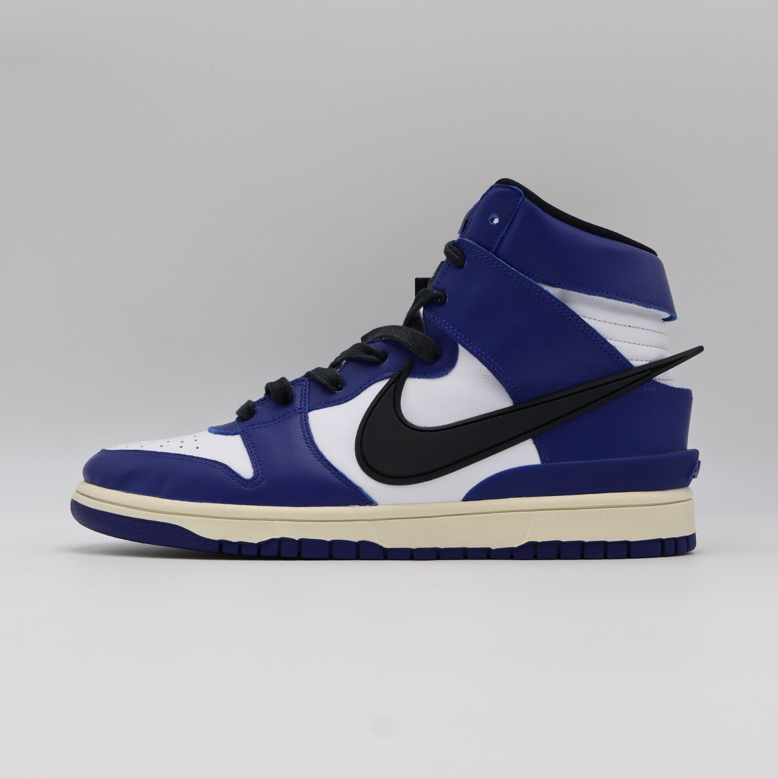 CU7544-400 Nike Dunk High AMBUSH Deep Royal Blue Pale Ivory White (Men's)