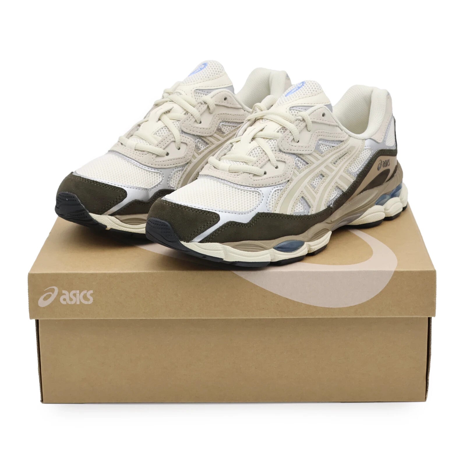 1203A383-103 Asics Gel-NYC Beige Cream Brown Grey White Blue Ivory (Men's)