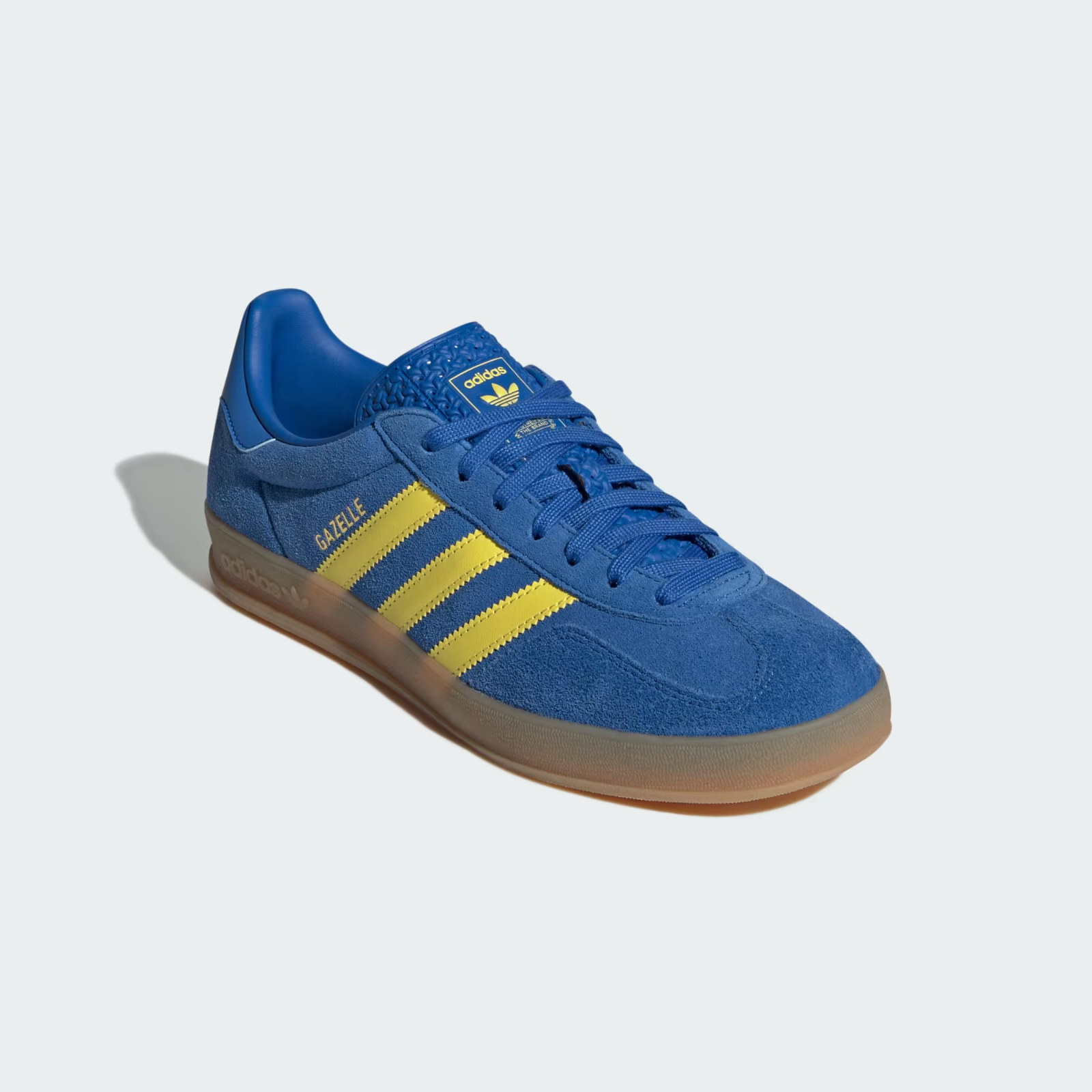 JQ2691 adidas Gazelle Indoor Blue Pure Sulfur Gum (Men's)