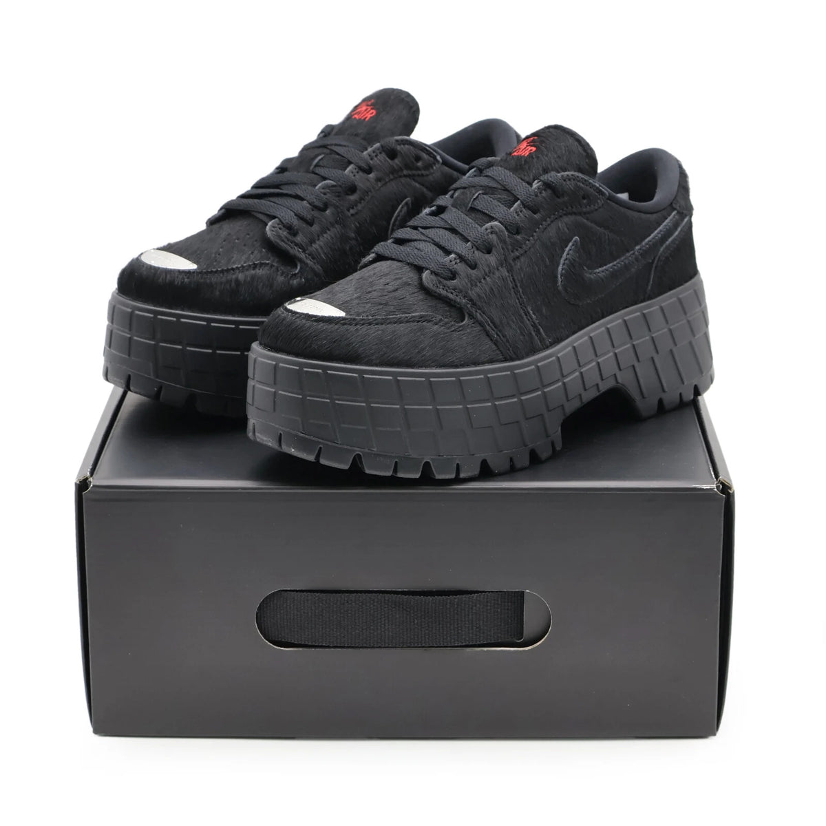 IB7210-006 Nike Air Jordan 1 Brooklyn Low Black (Women's)
