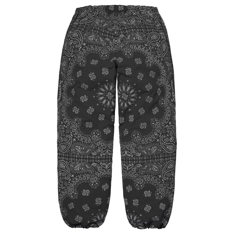 Supreme Reflective Bandana Track Pant Black