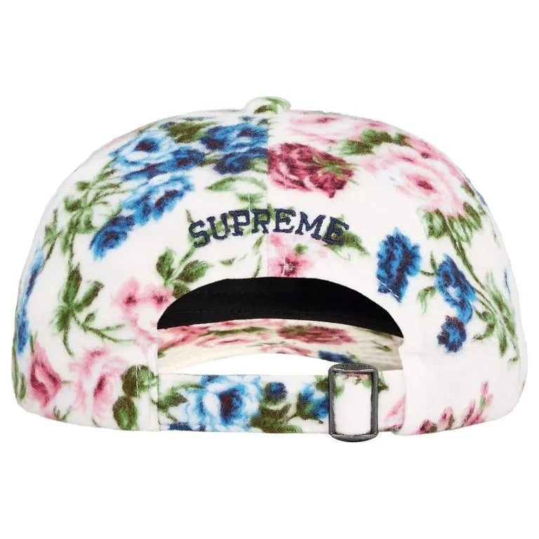 Supreme Floral Flannel 6-Panel White