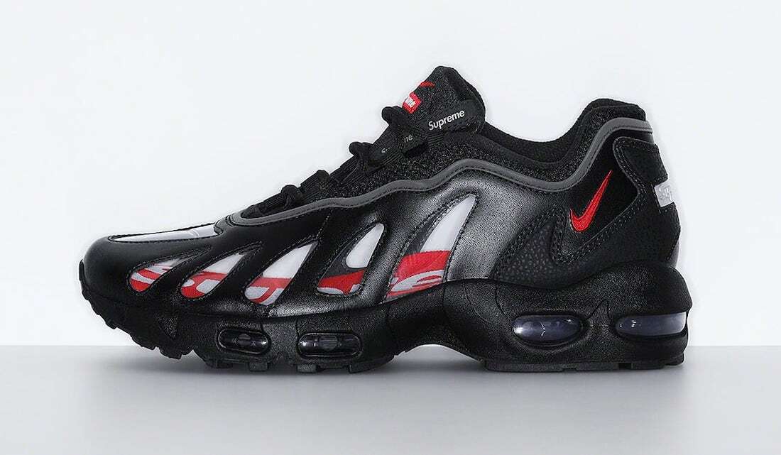 CV7652-002 Nike Air Max 96 Supreme Black Speed Red Clear (Men's)