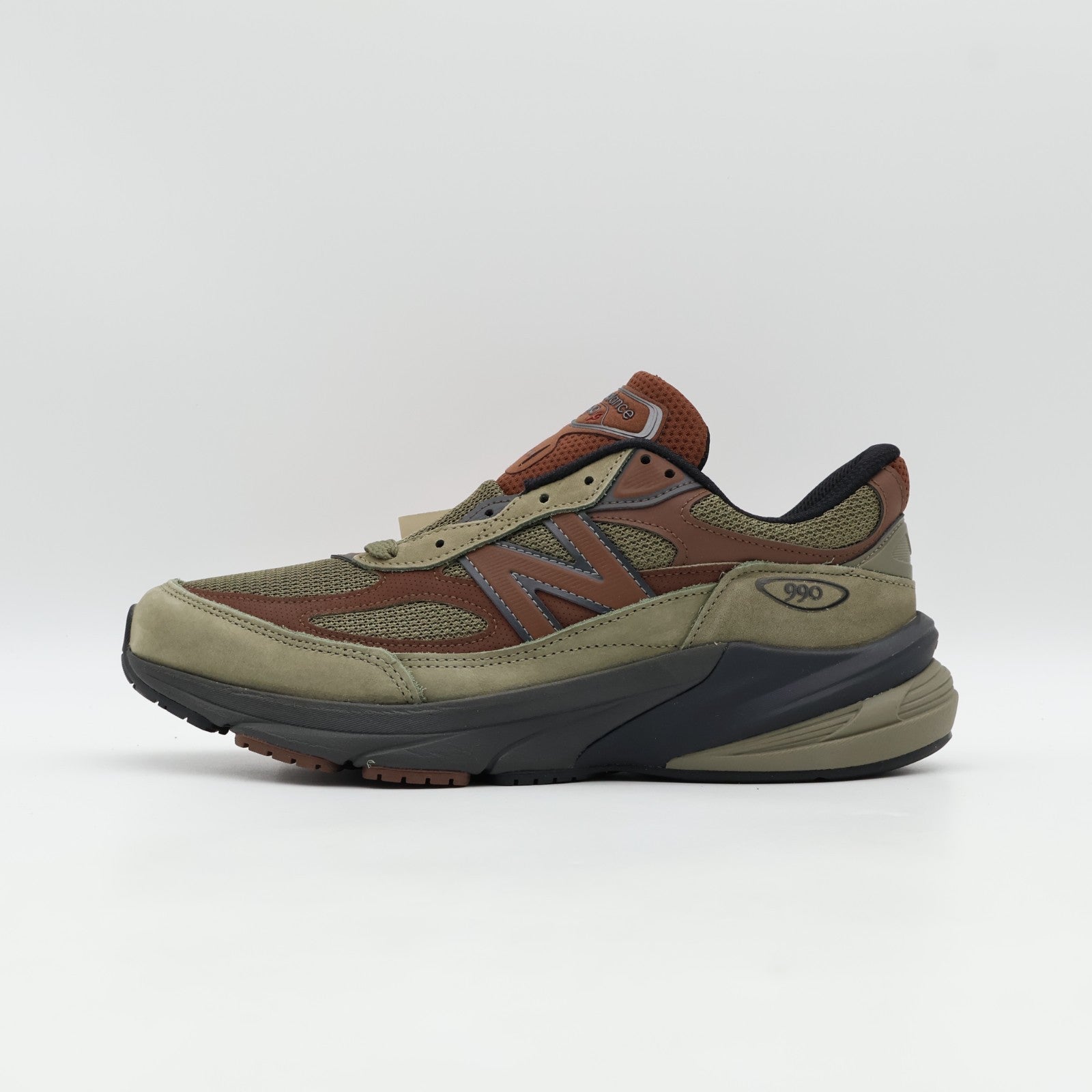 U990CA6 New Balance 990V6 Dark Camo Rich Oak Black Cement (Men's)