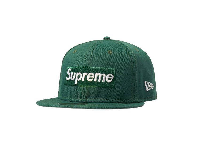 Supreme Money Box Logo New Era Dark Green