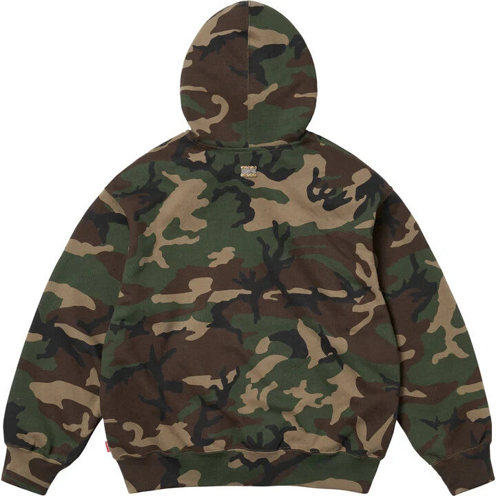 Supreme B.B. Simon Zip Up Hooded Sweatshirt Woodland Camo