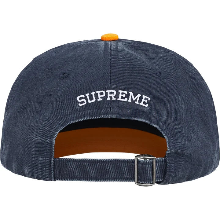 Supreme Pigment Coated 2-Tone S Logo 6-Panel Navy