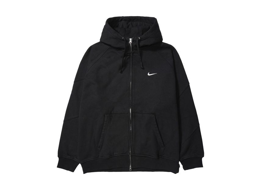HF9633-010 Supreme Nike Zip Up Hooded Sweatshirt Black