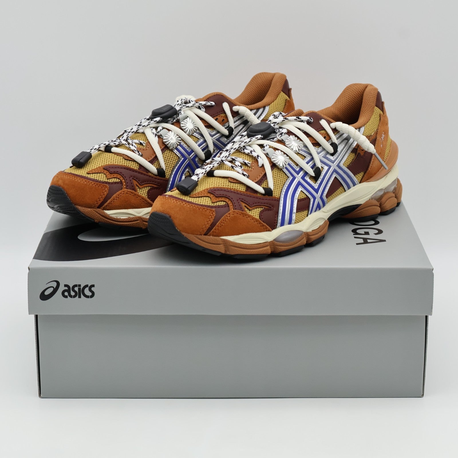 1203A838-200 TOGA Asics Gel-Cumulus 16 TG Brown Blue Pure Silver (Men's)