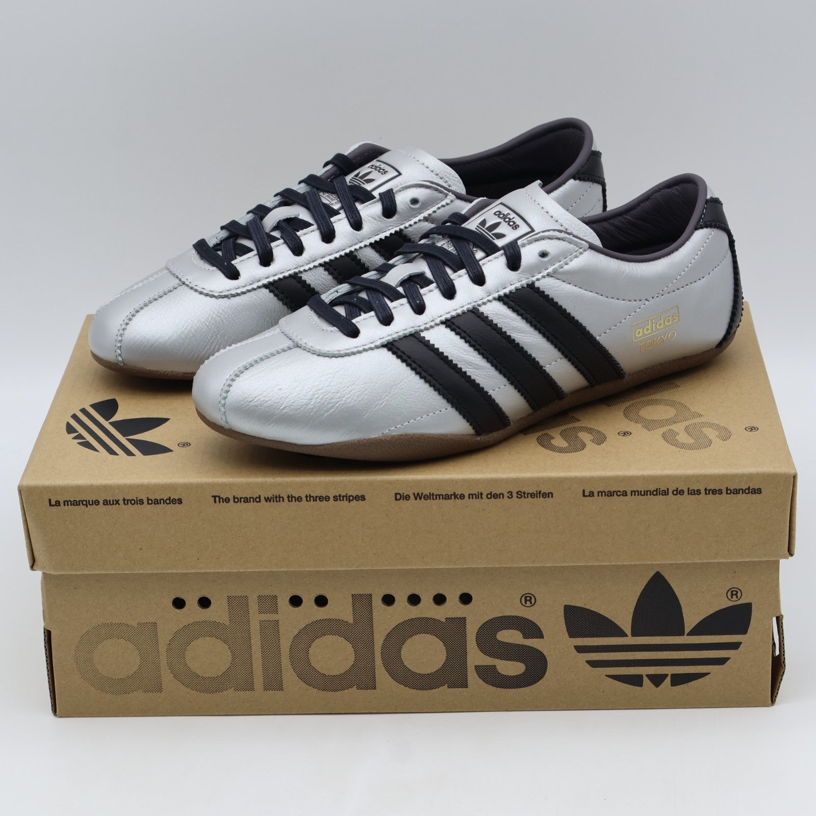 JQ3024 adidas Originals Tokyo Silver Metallic Core Black Gum (Women's)