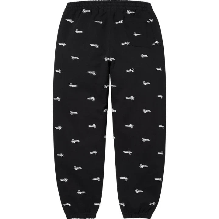 Supreme Repeat Script Sweatpant Black