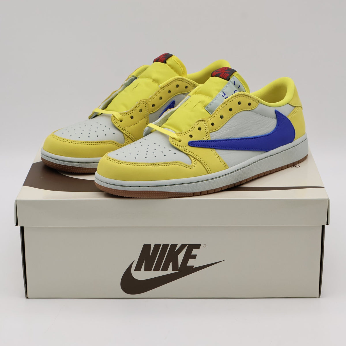 DZ4137-700 Travis Scott Nike Air Jordan 1 Retro Low OG Canary (Women's)