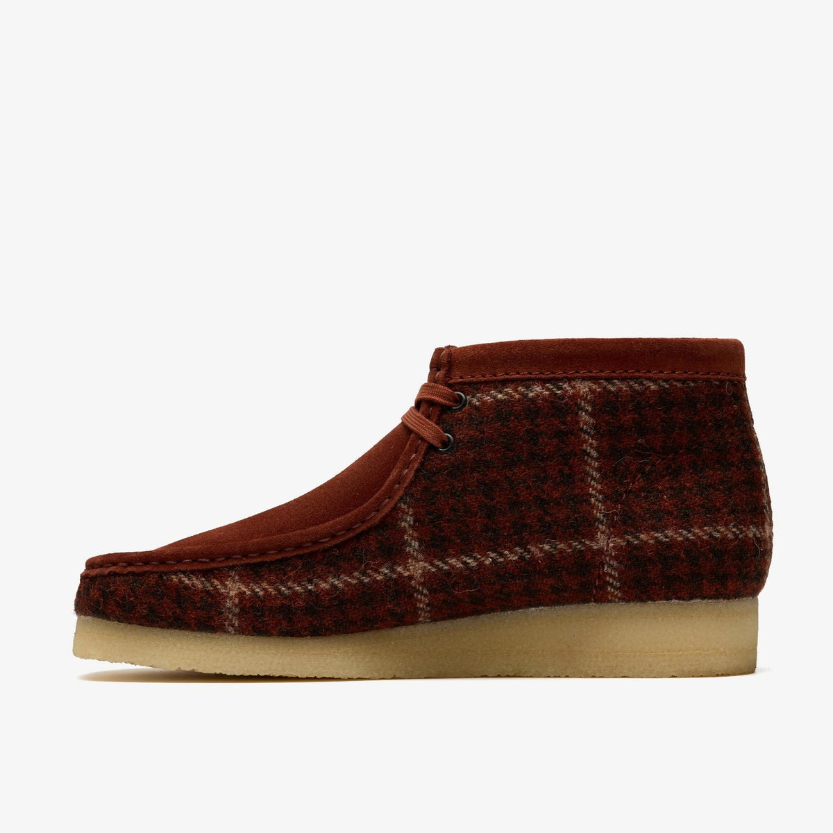 26182793 Harris Tweed à Clarks Wallabee Boot Rust Tweed Combi ( Men's )