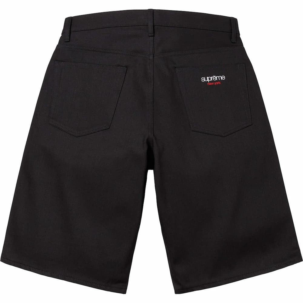 Supreme Baggy Selvedge Denim Short (26SS) Rigid Black