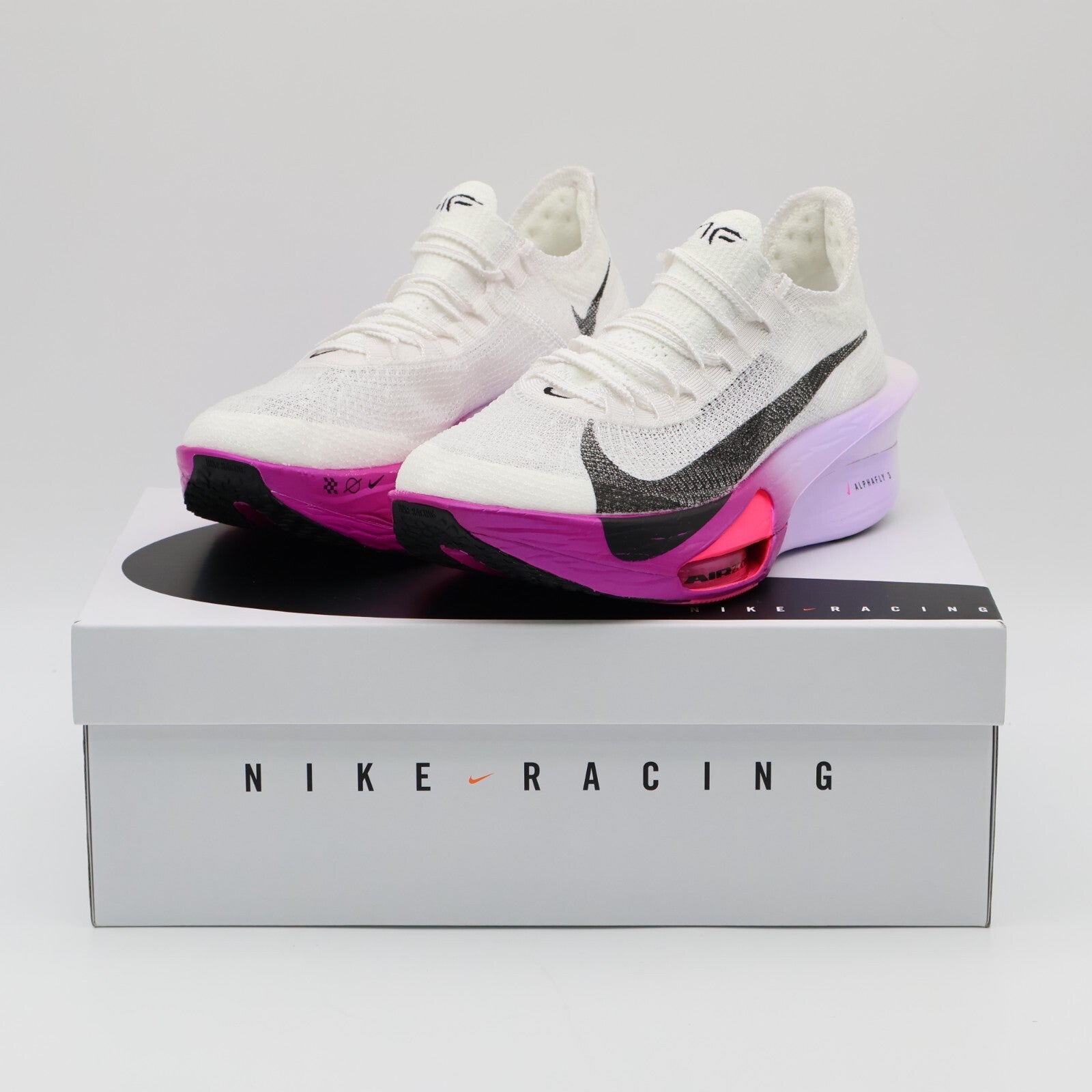 FD8311-100 Nike AlphaFly 3 White Purple Agate Vivid Grape Black (Men's)