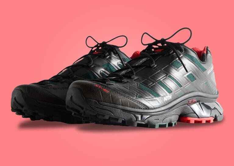 L47772300 KITH Salomon XT-4K Black Scarab Fiery Red (Men's)