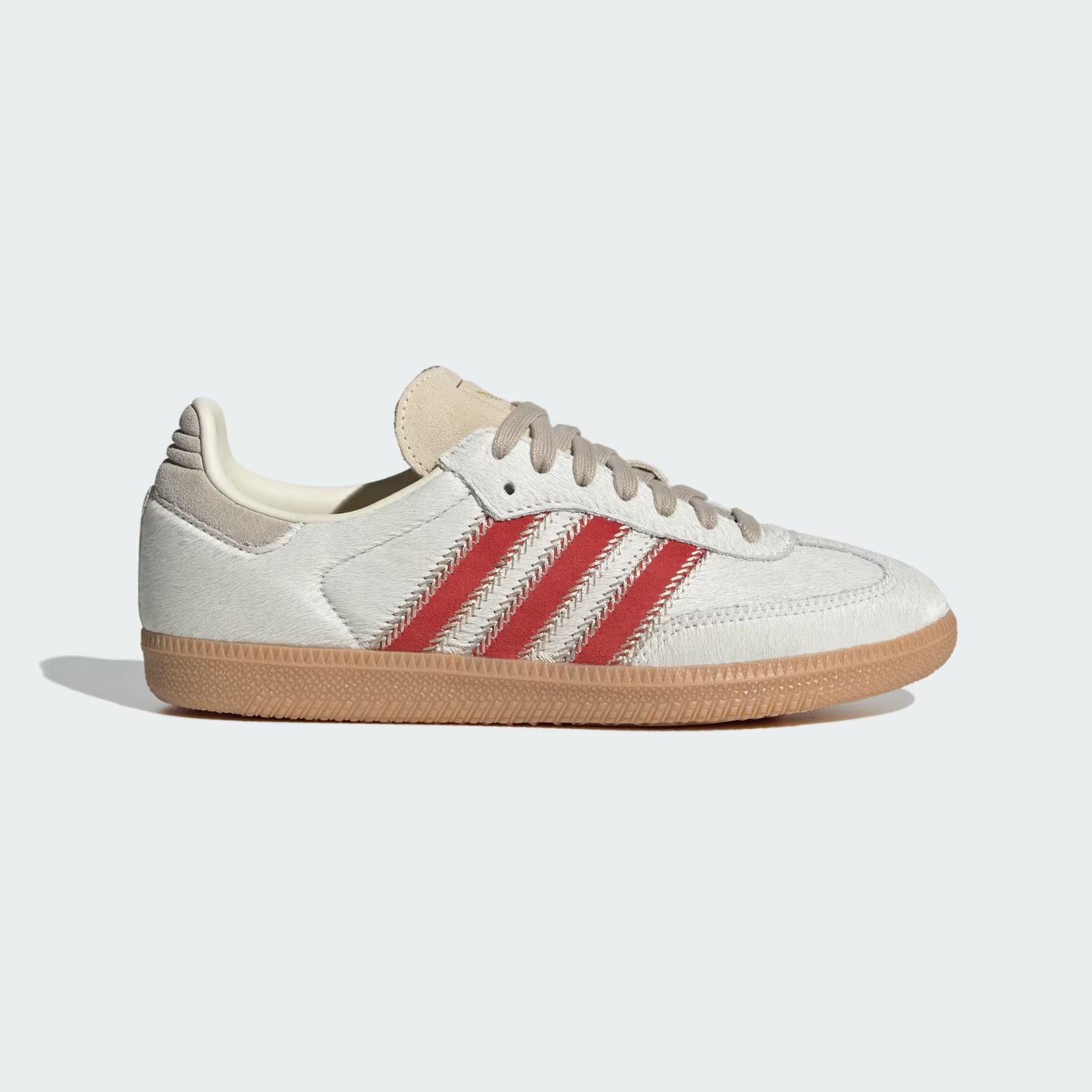 JS3935 adidas Originals Samba OG Wonder Beige Cream White Better Scarle (Women's