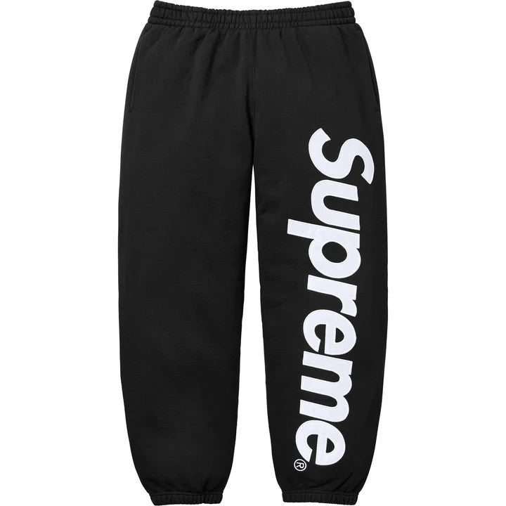 Supreme Satin Applique Sweatpant Black