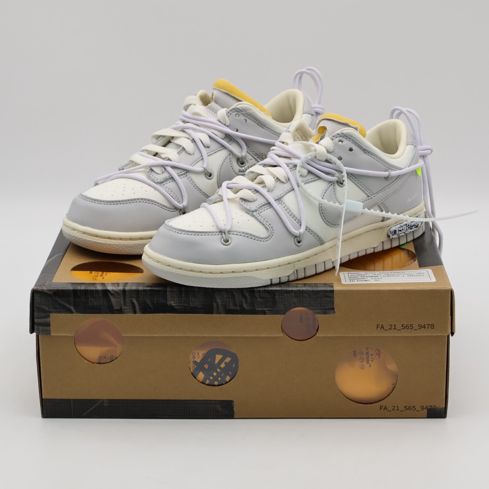 DM1602-123 OFF-WHITE NIKE DUNK LOW 1 OF 50 49 (Men's)