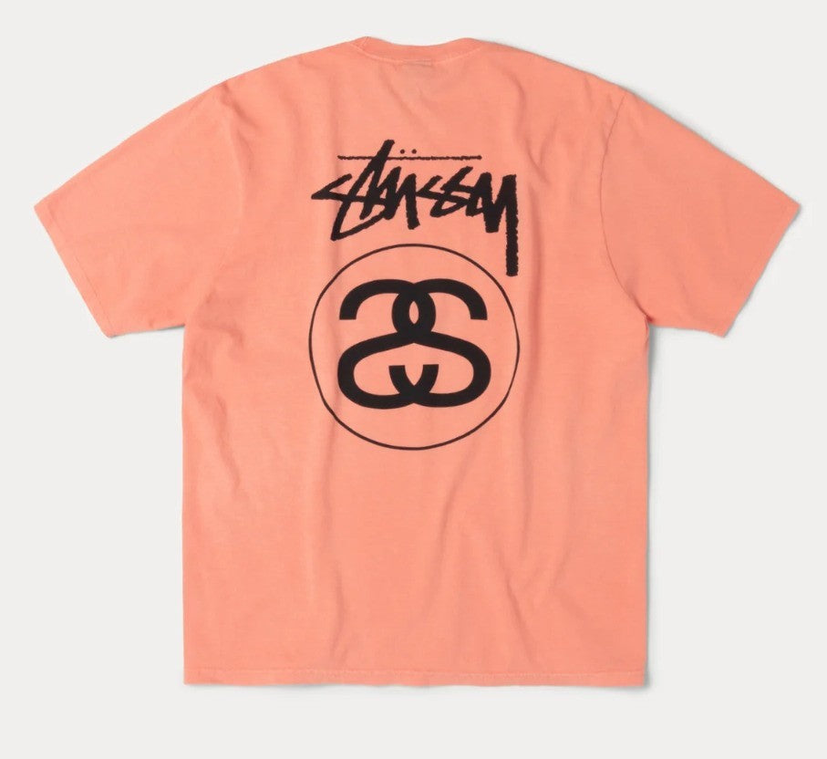 Stussy Stock Link Tee Pigment Dyed Sherbert