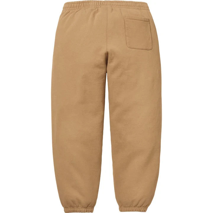 Supreme Satin Applique Sweatpant Dark Tan