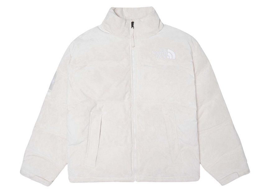Supreme The North Face Suede Nuptse Jacket Stone