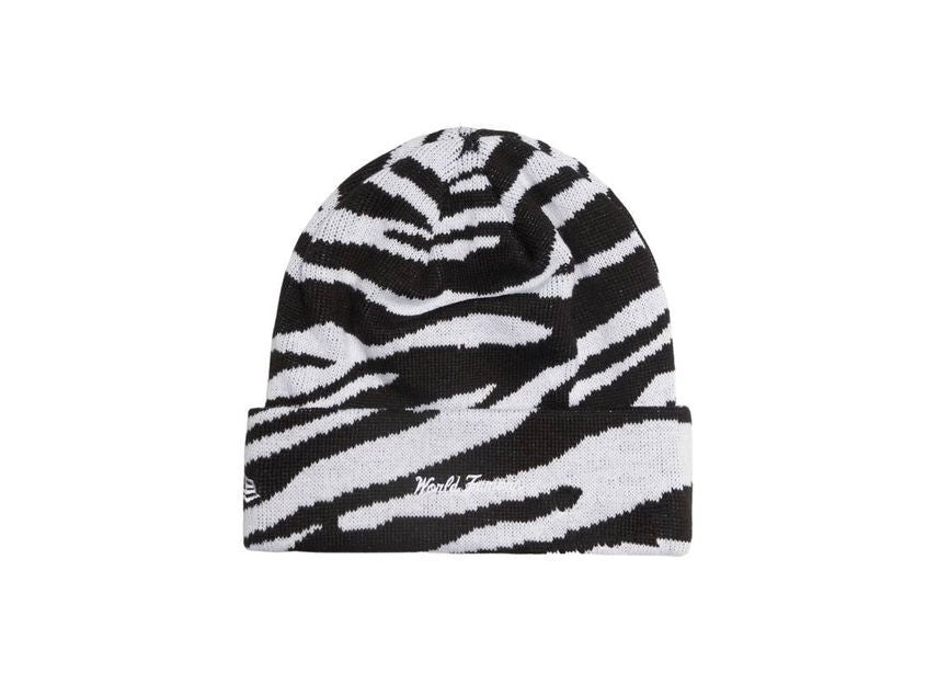 Supreme New Era Box Logo Beanie Zebra