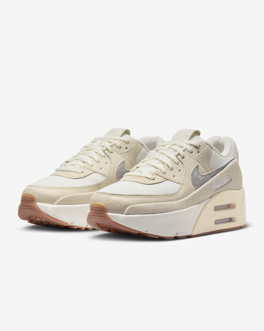 IR0799-133 Nike Air Max 90 LV8 SE Sail Light Cream Gum Light Brown (Women's)